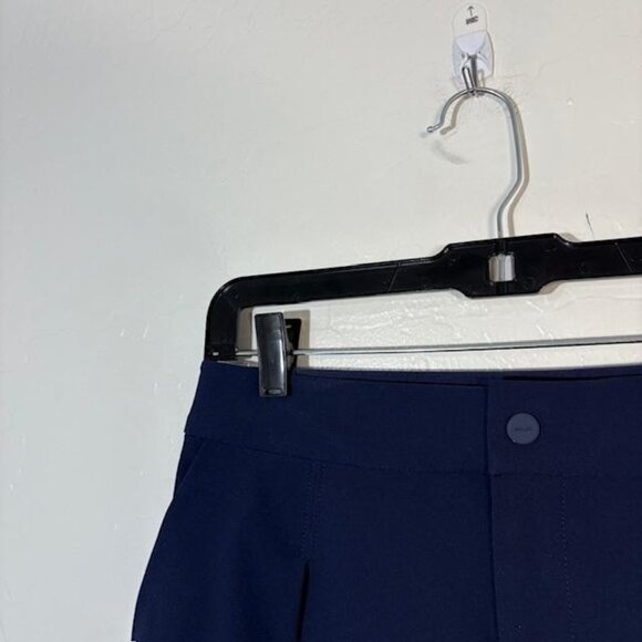 RLX Ralph Lauren Shorts Womens Small Navy Pleated Golf Athletic Stretch Active - Picture 2 of 10